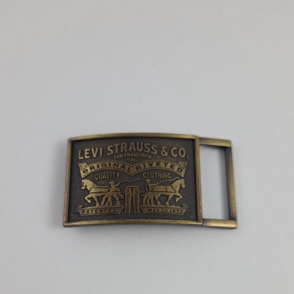 Levi's Antique Gold Belt Buckle